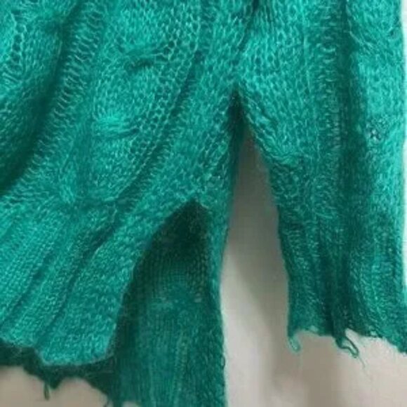 Anthropologie The Posey Stitchy Distressed Wool-blend Sweater (NEW) - Picture 3 of 5